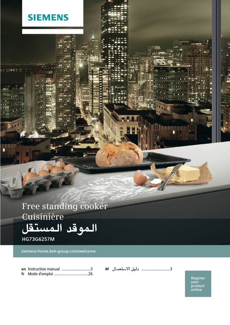 Siemens HG73G6257M instruction manual