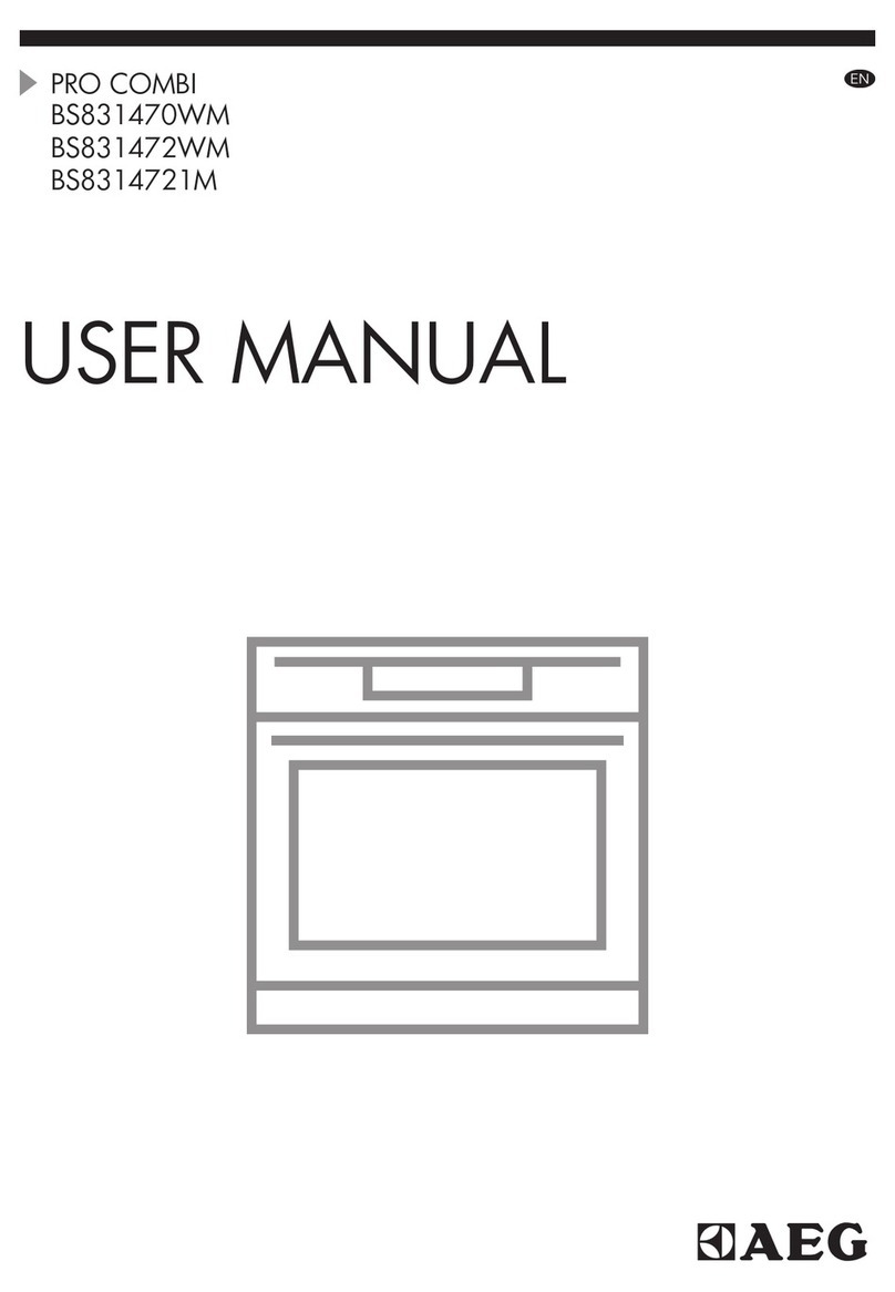 AEG PRO COMBI BS831470WM User manual