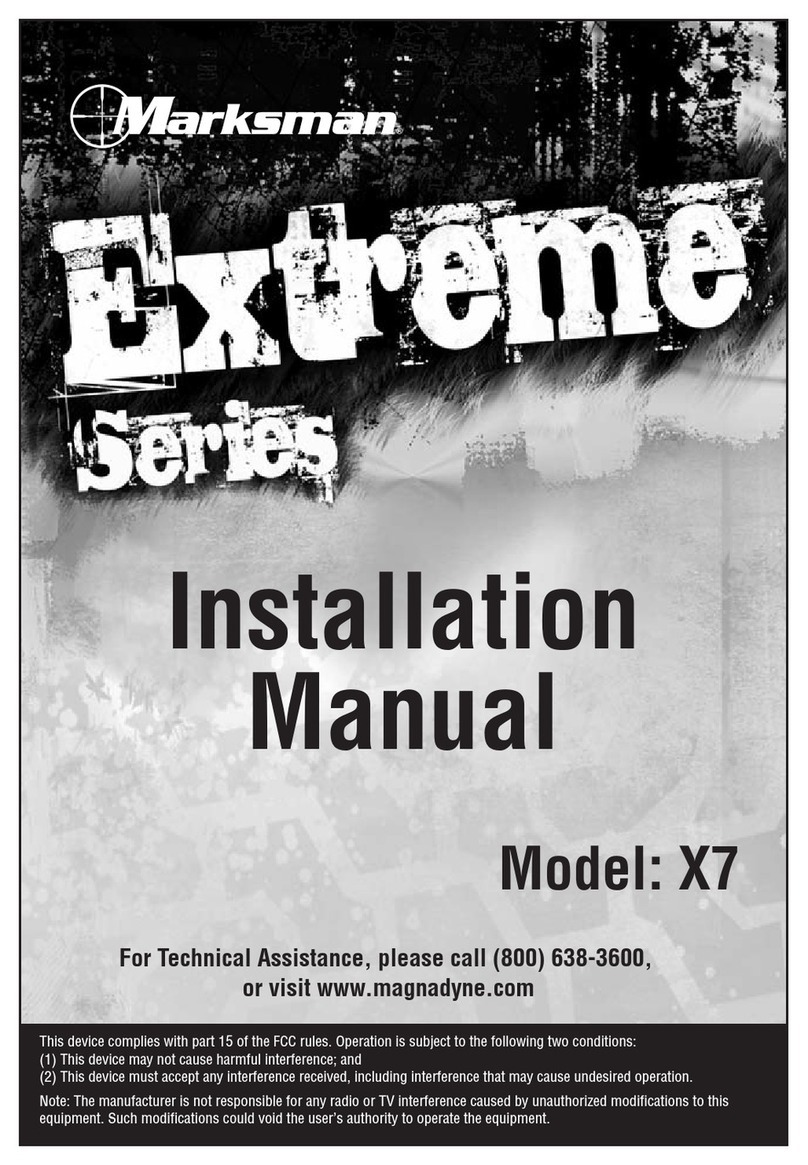Marksman EXTREME X7 installation manual