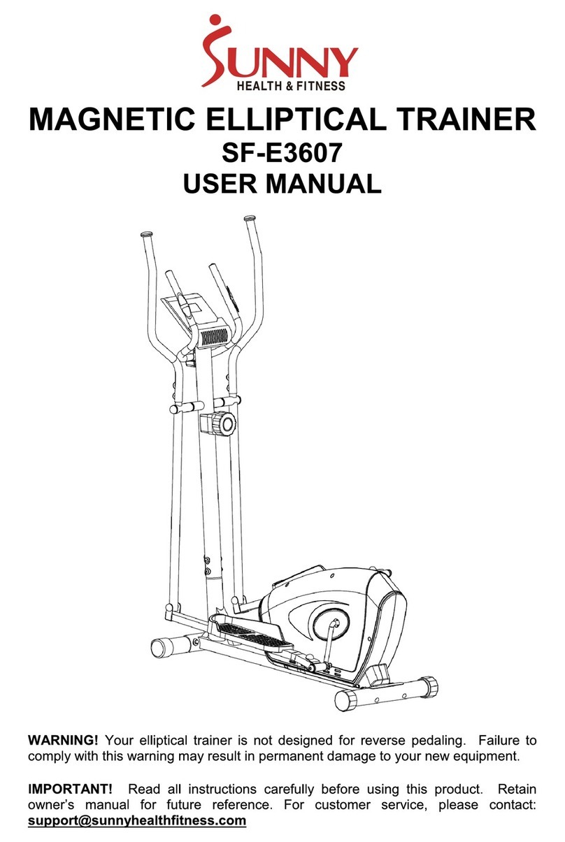 Sunny Health & Fitness SF-E3607 User manual