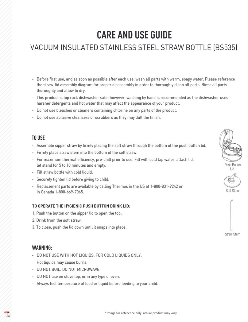 Thermos BS535 Care and use guidebook