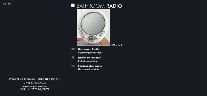 Kompernass KH 2175 Operating	 instruction