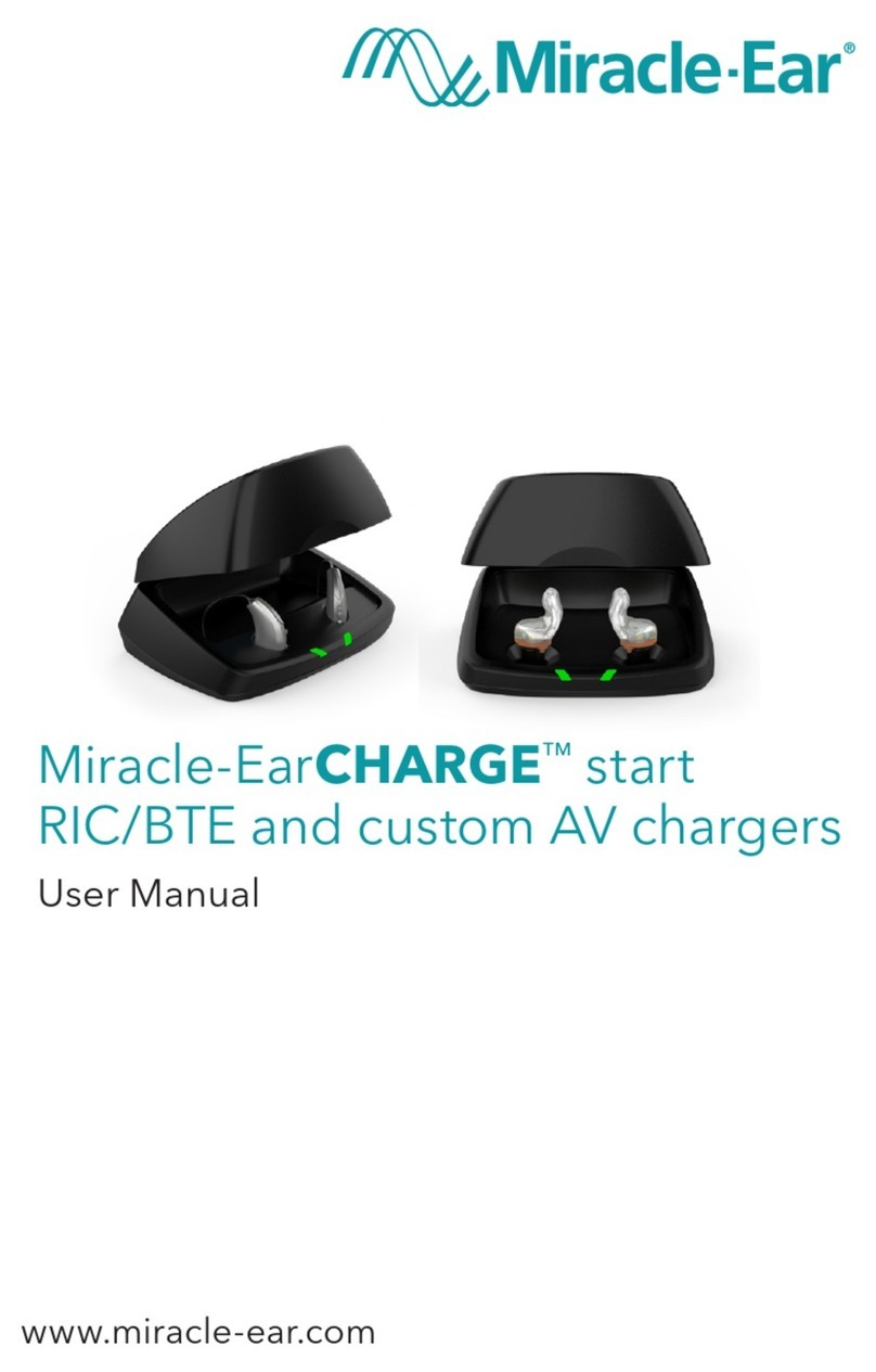 Miracle-Ear EarCHARGE start RIC/BTE AV charger user manual Miracle-Ear EarCHARGE start RIC/BTE AV charger user manual