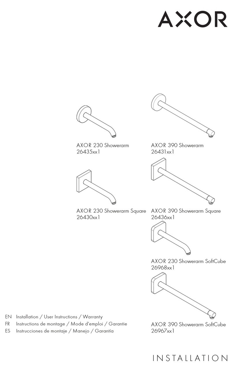 Axor 230 Showerarm 26435 1 Series Instruction Manual