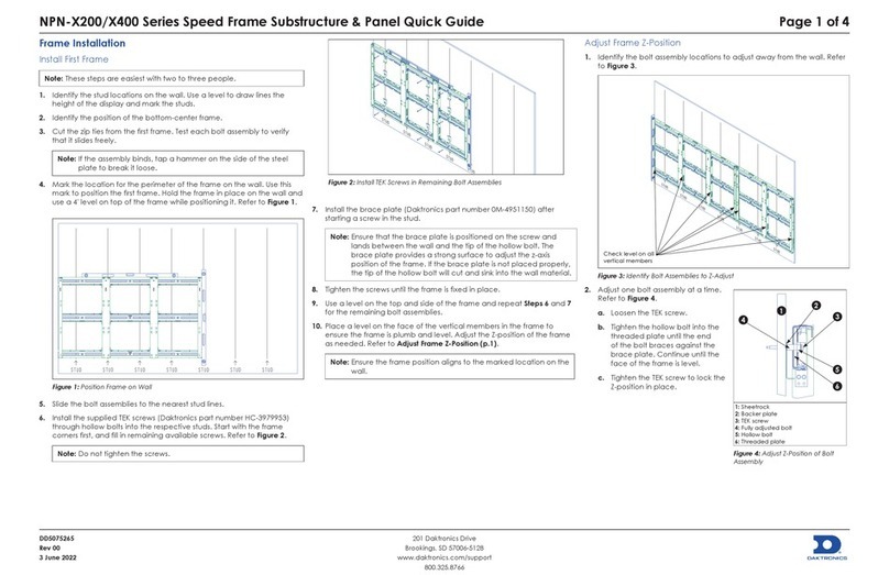 Daktronics NPN-X200 Series User manual