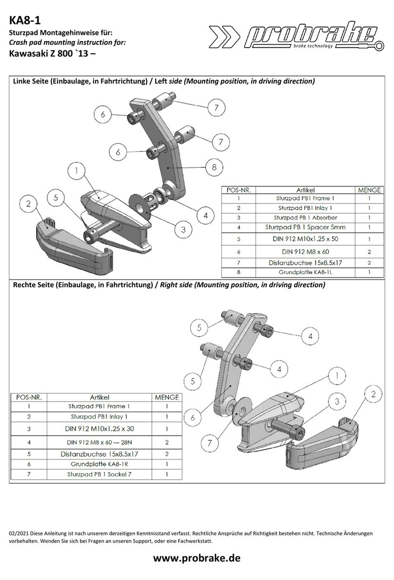 probrake KA8-1 Mounting instruction