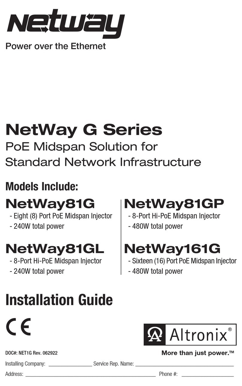 Altronix NetWay G Series installation guide