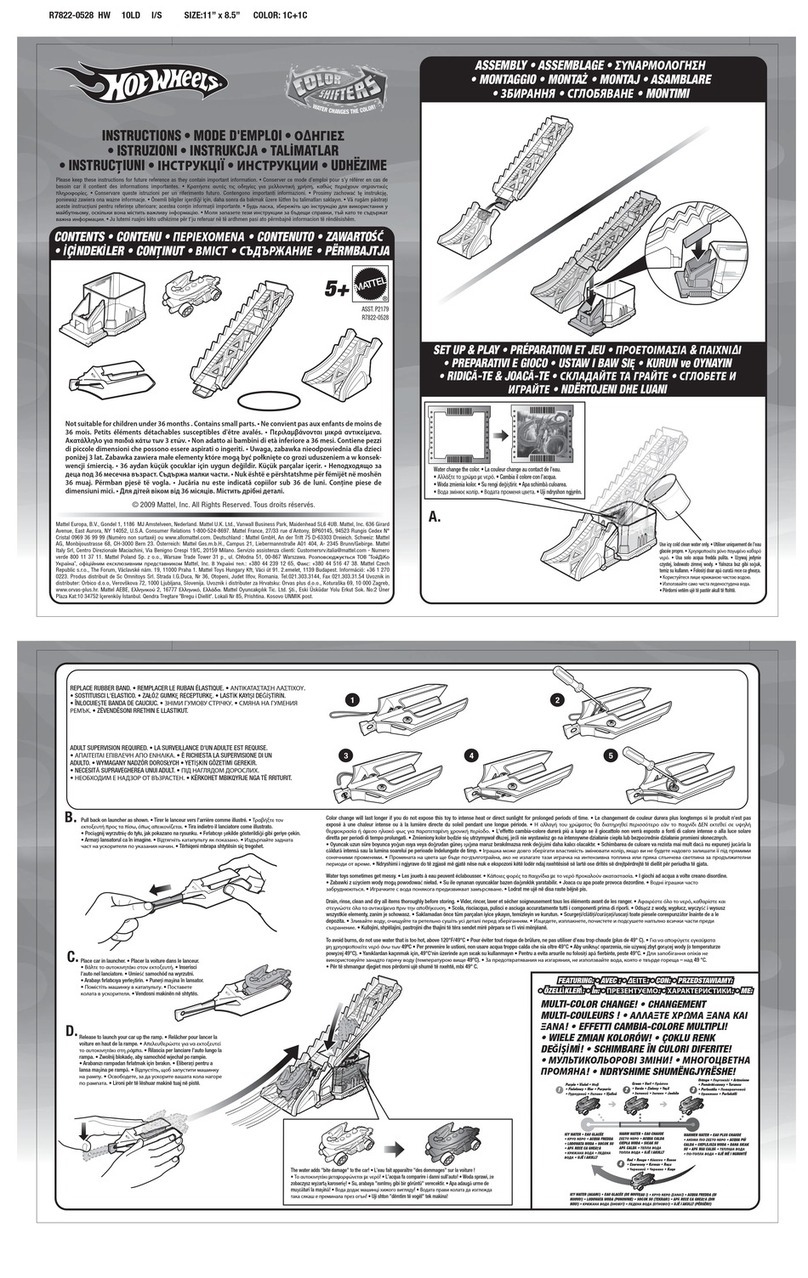 Mattel Hot Wheels Color Shifters R7823 User manual Mattel Hot Wheels Color Shifters R7823 User manual