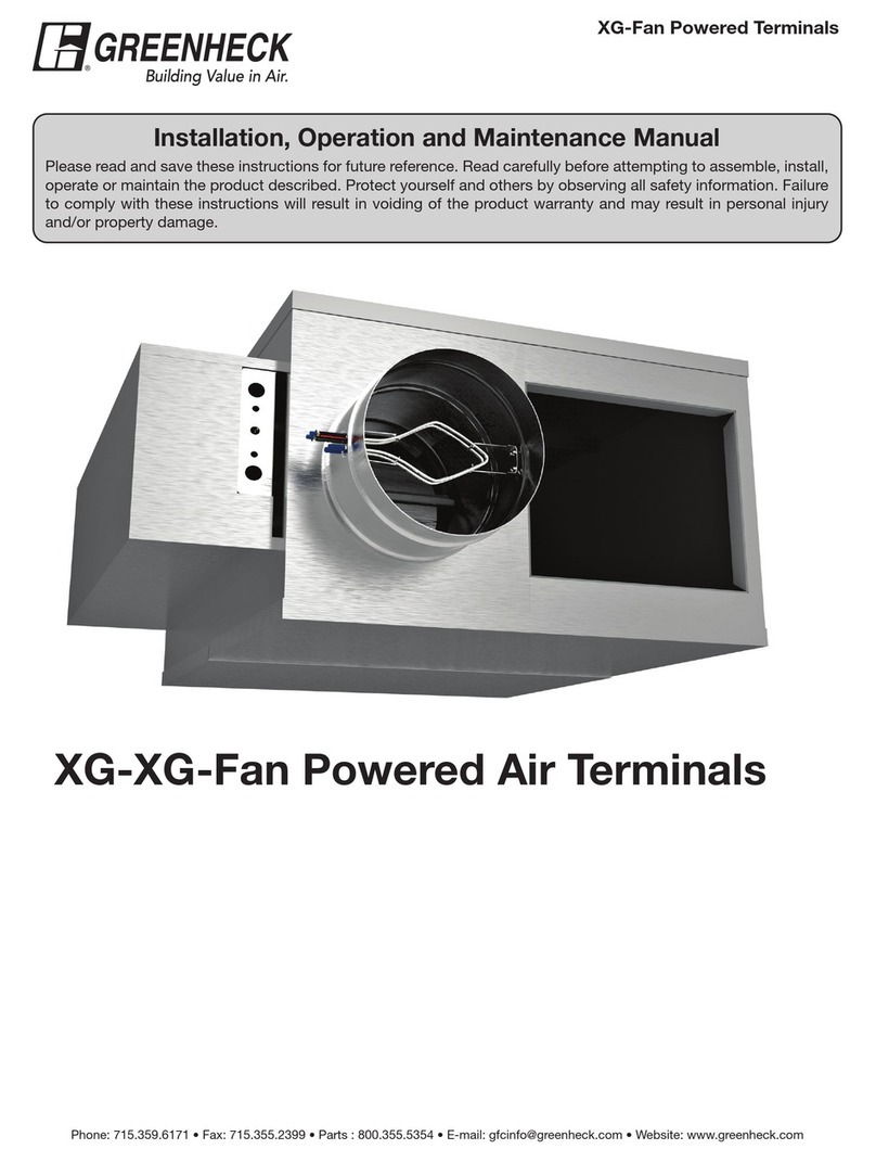 Greenheck XG-TH User manual