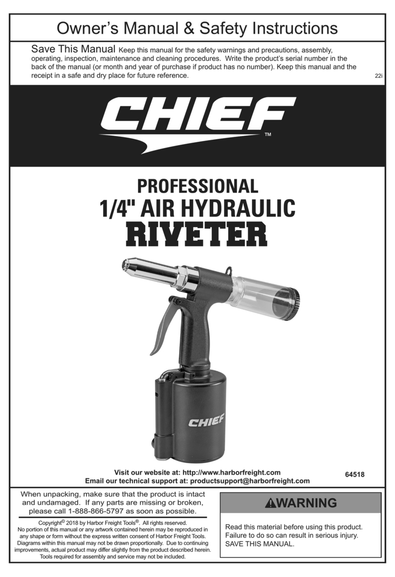 CHIEF 64518 Owner's manual & safety instructions
