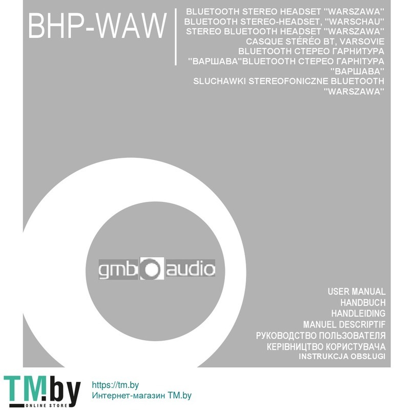 GMB Audio WARSZAWA user manual
