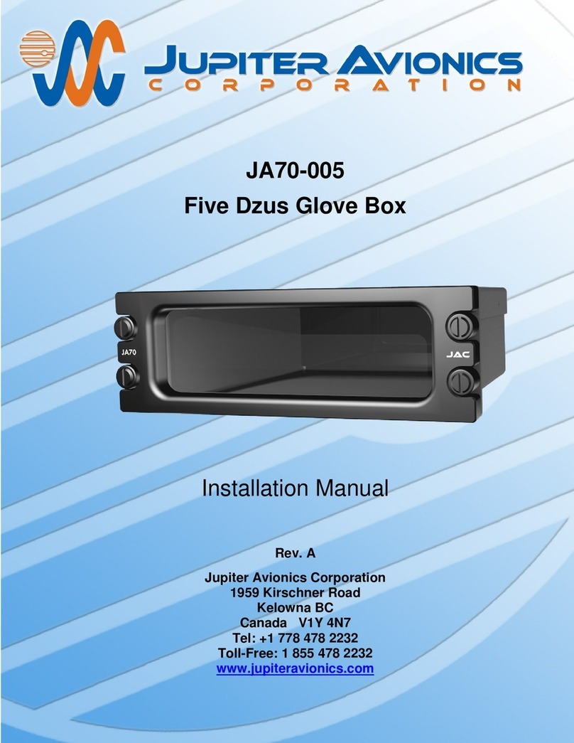 Jupiter Avionics JA70-005 installation manual