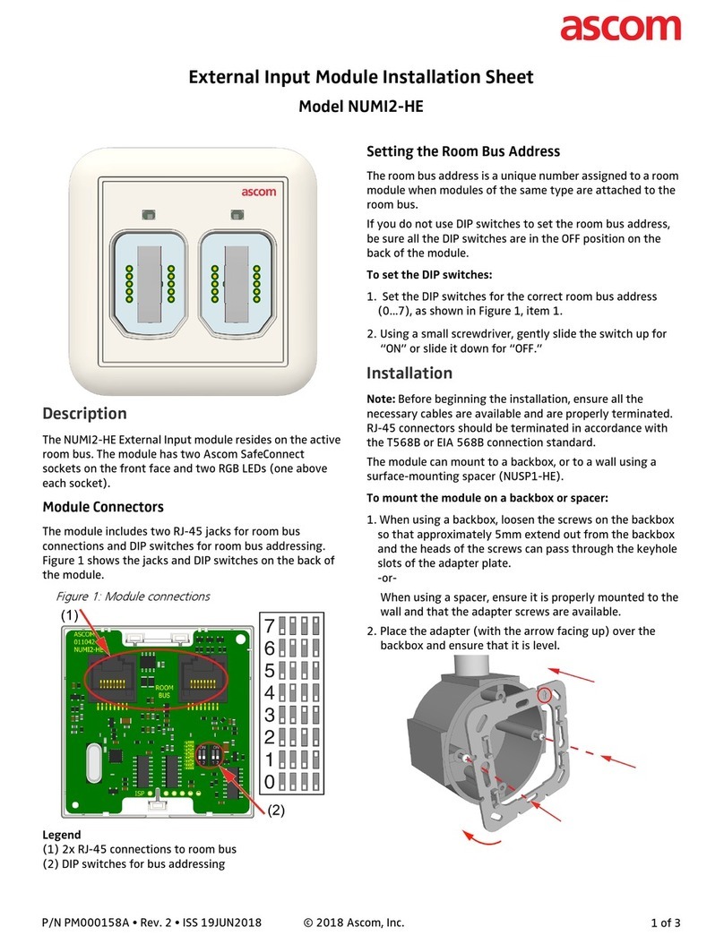 ASCOM NUMI2-HE Installation sheet