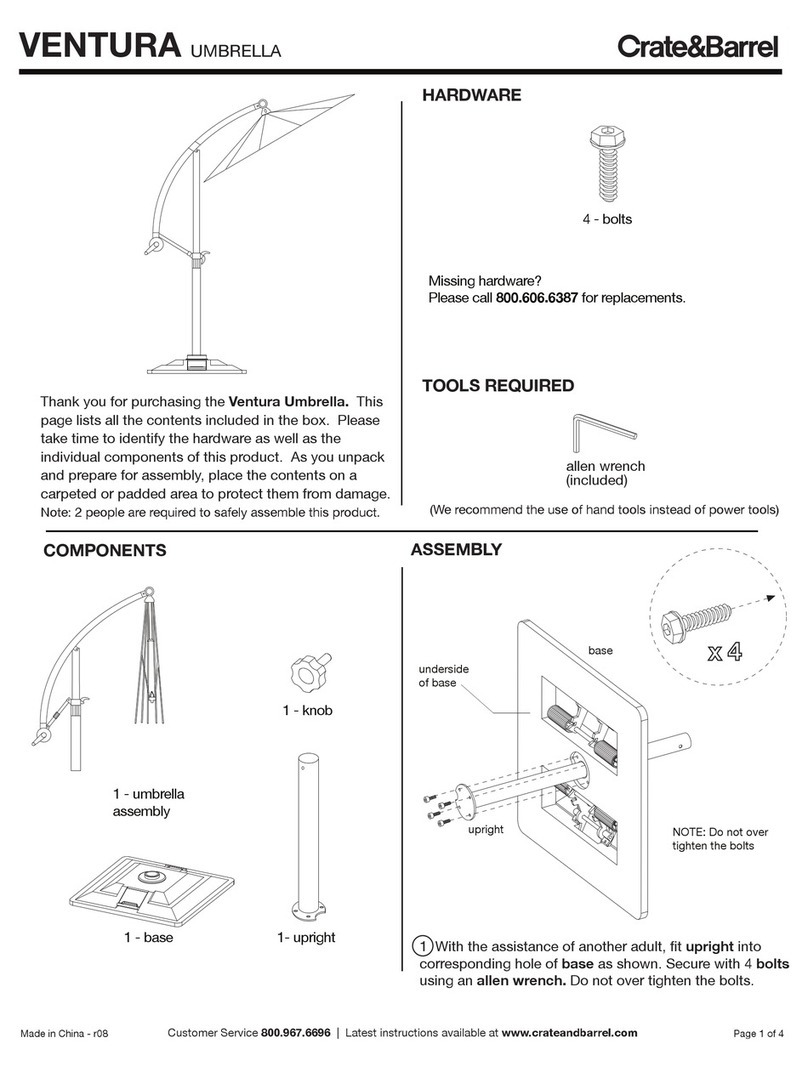 Crate&Barrel VENTURA quick start guide