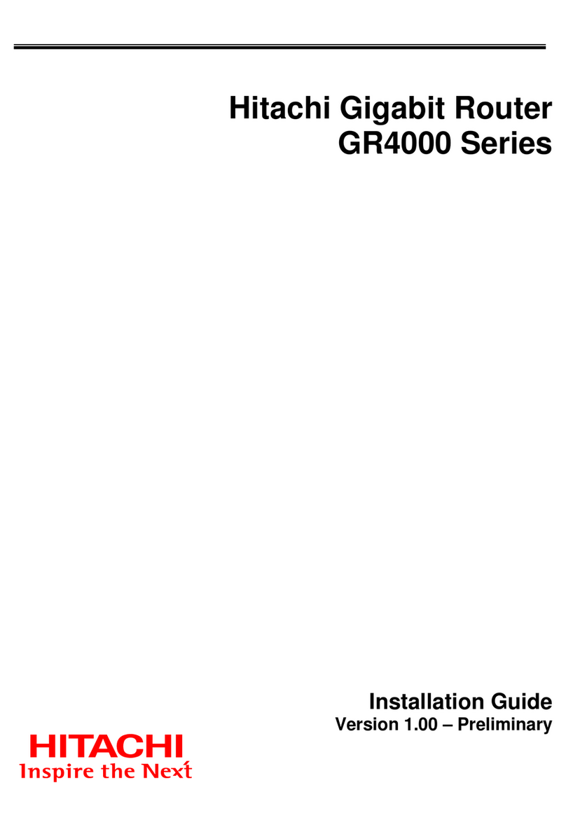 Hitachi GR4000 Series User manual