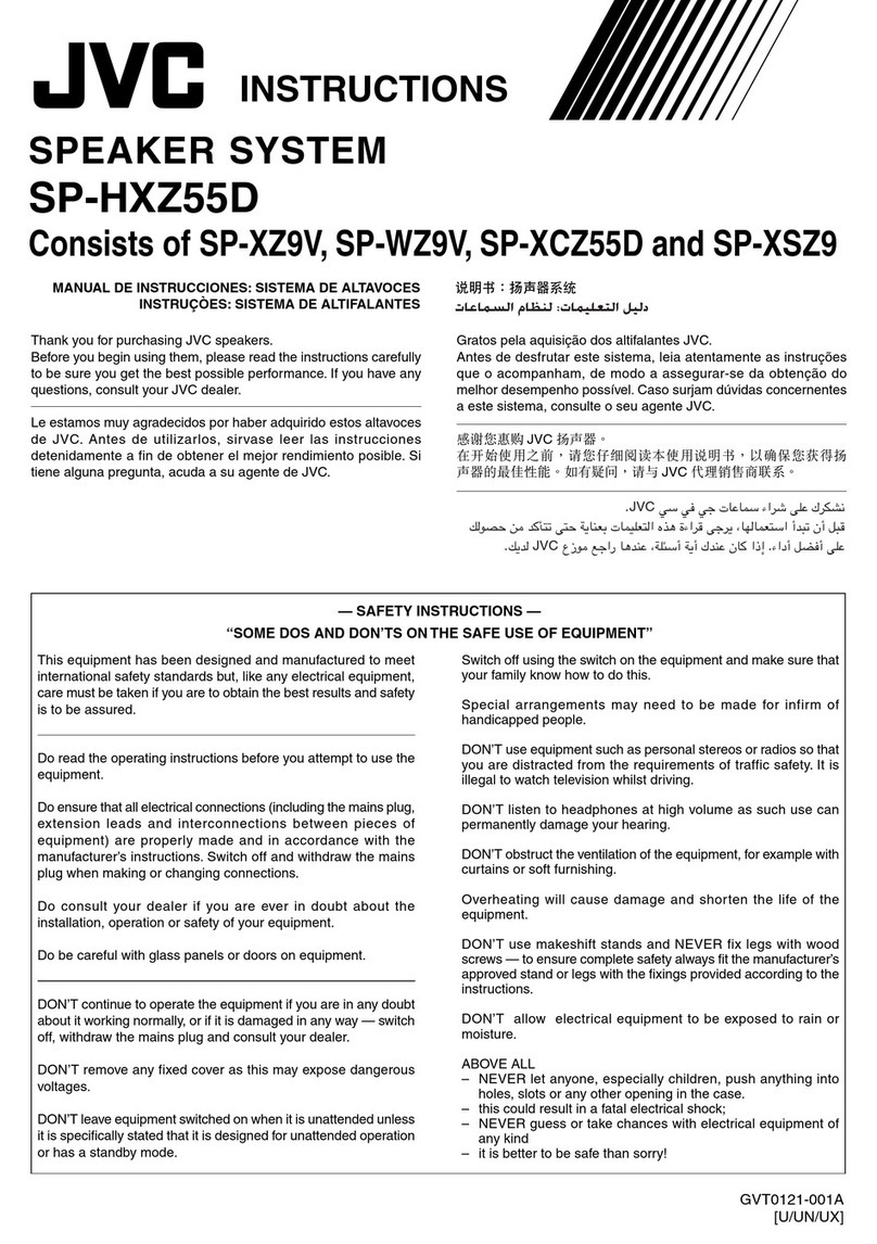 JVC SP-HXZ55D User manual