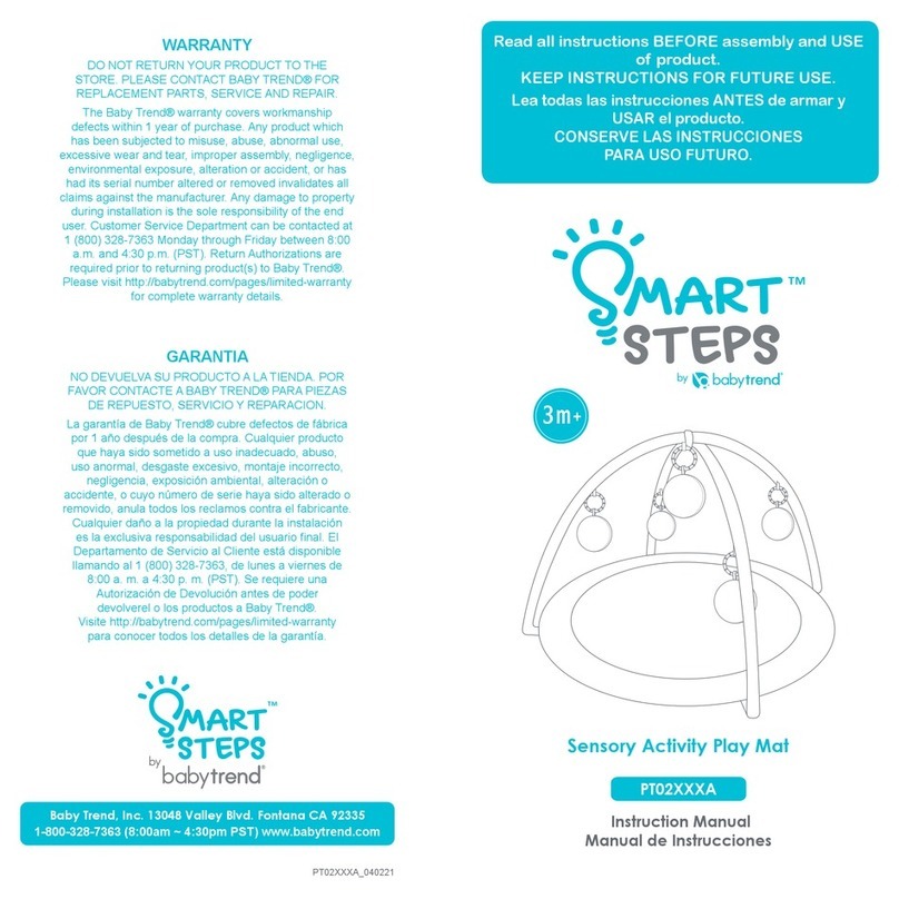 Baby Trend Smart Steps PT02 A Series User manual