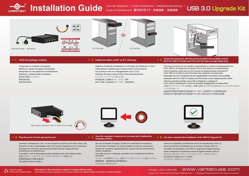 Vantec UGT-CR945 installation guide