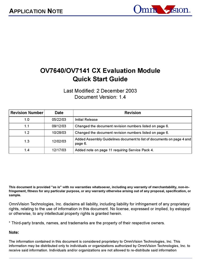 Omnivision OV7640 quick start guide
