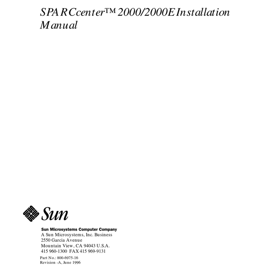 Sun Microsystems SPARCcenter 2000 installation manual