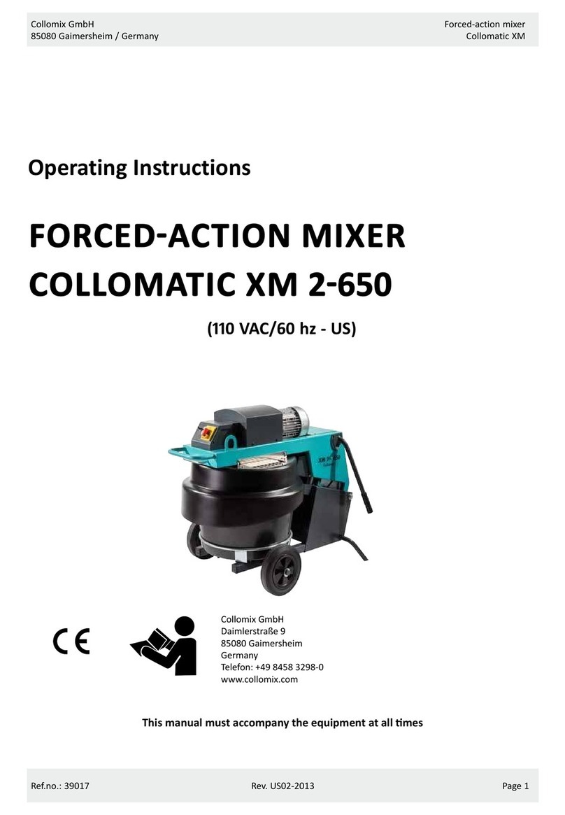Collomix XM 2-650 User manual