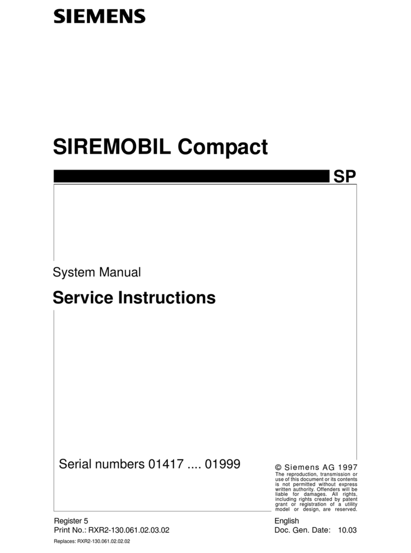 Siemens SIREMOBIL Compact Operating instructions