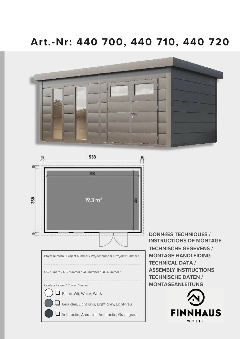 finnhaus 440 700 Technical Data/Assembly Instructions