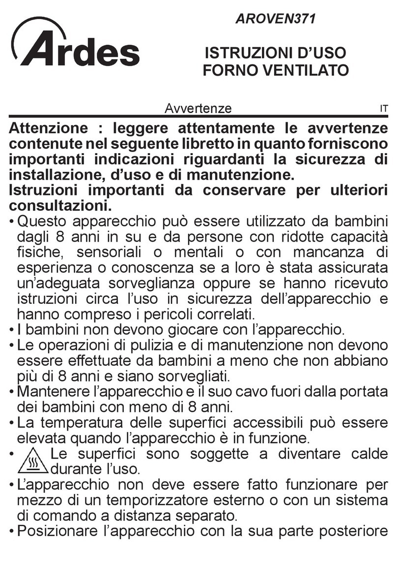 ARDES AROVEN371 Instructions for use