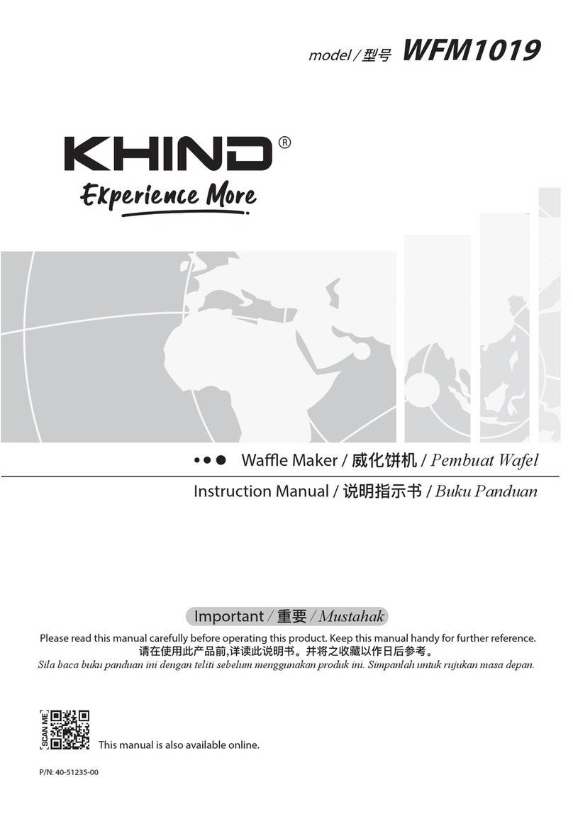 KHIND WFM1019 instruction manual