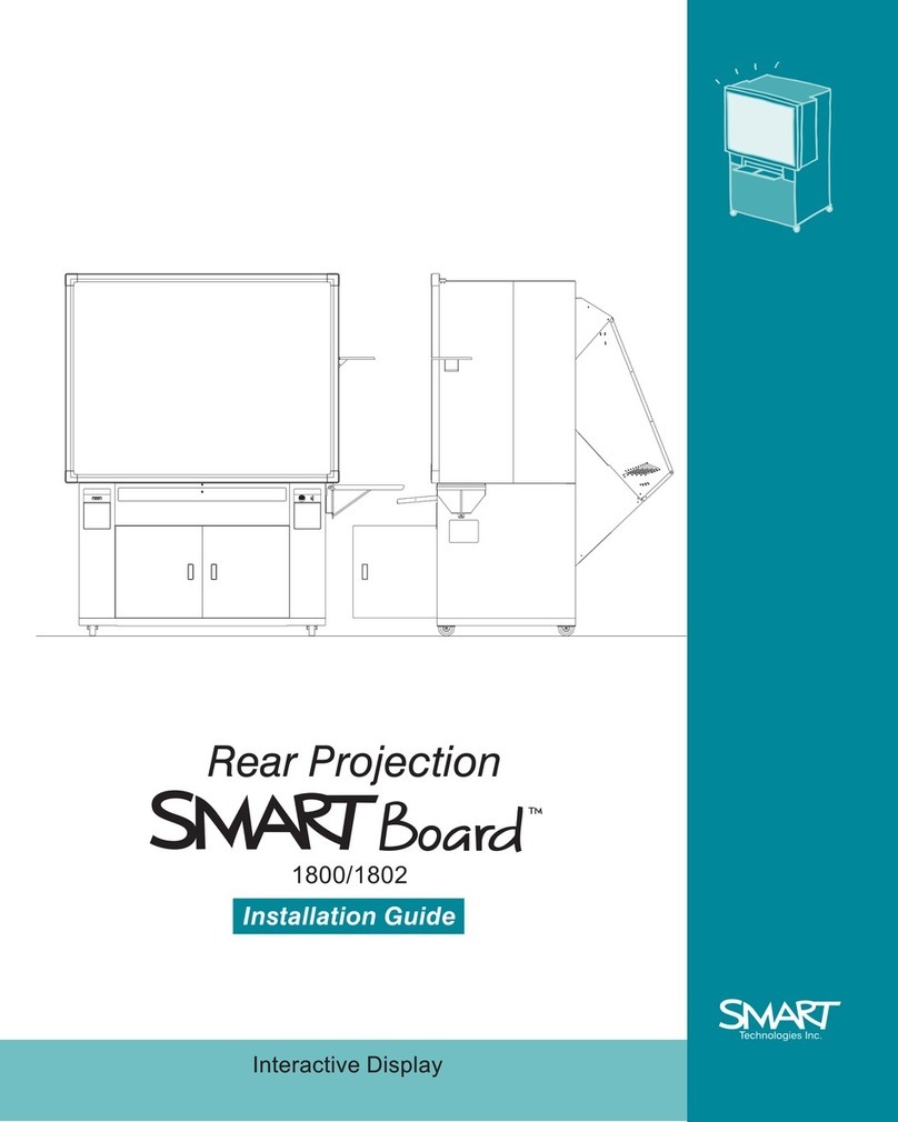 SMART Rear Projection SMART Board 1800 User manual