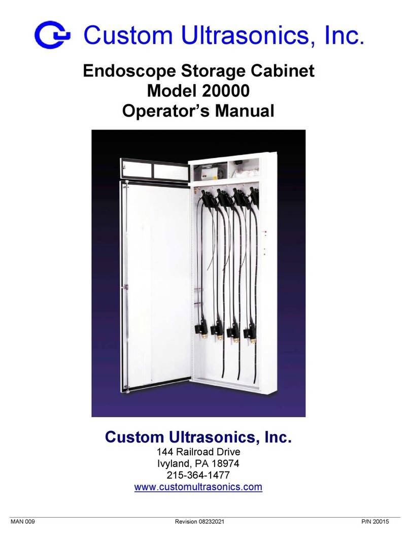 CUSTOM ULTRASONICS 20000 Operator's manual
