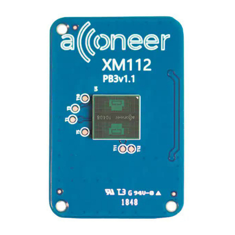 Acconeer XM112 Hardware user's guide