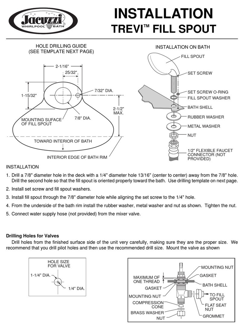 Jacuzzi TREVI User manual