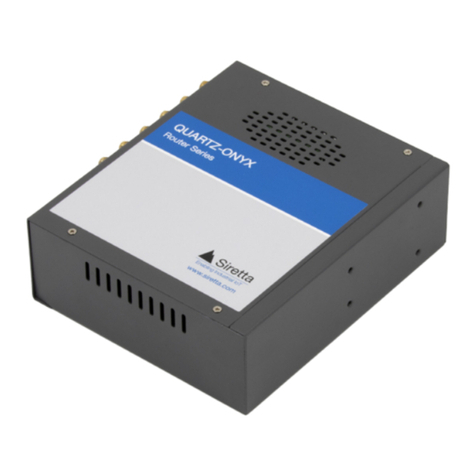 SIRETTA QUARTZ-ONYX User manual