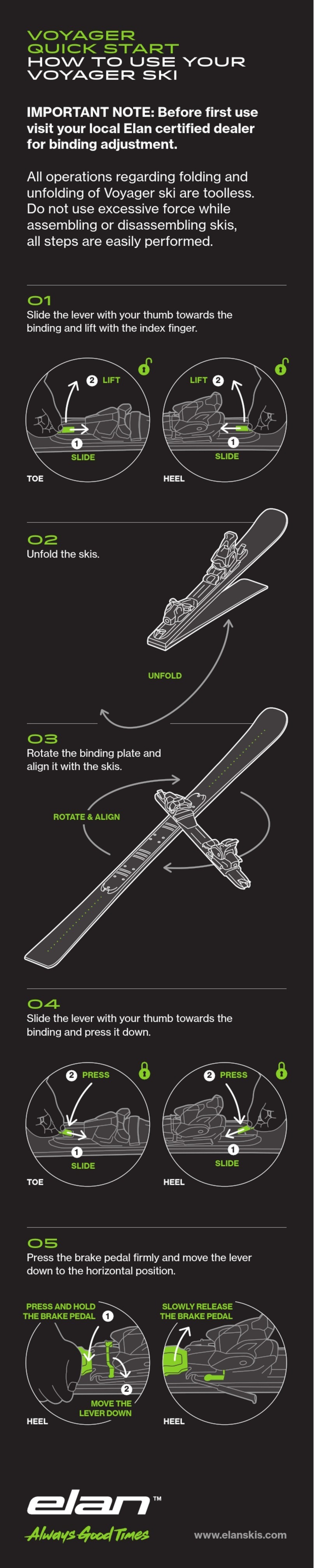 Elan VOYAGER SKI User manual