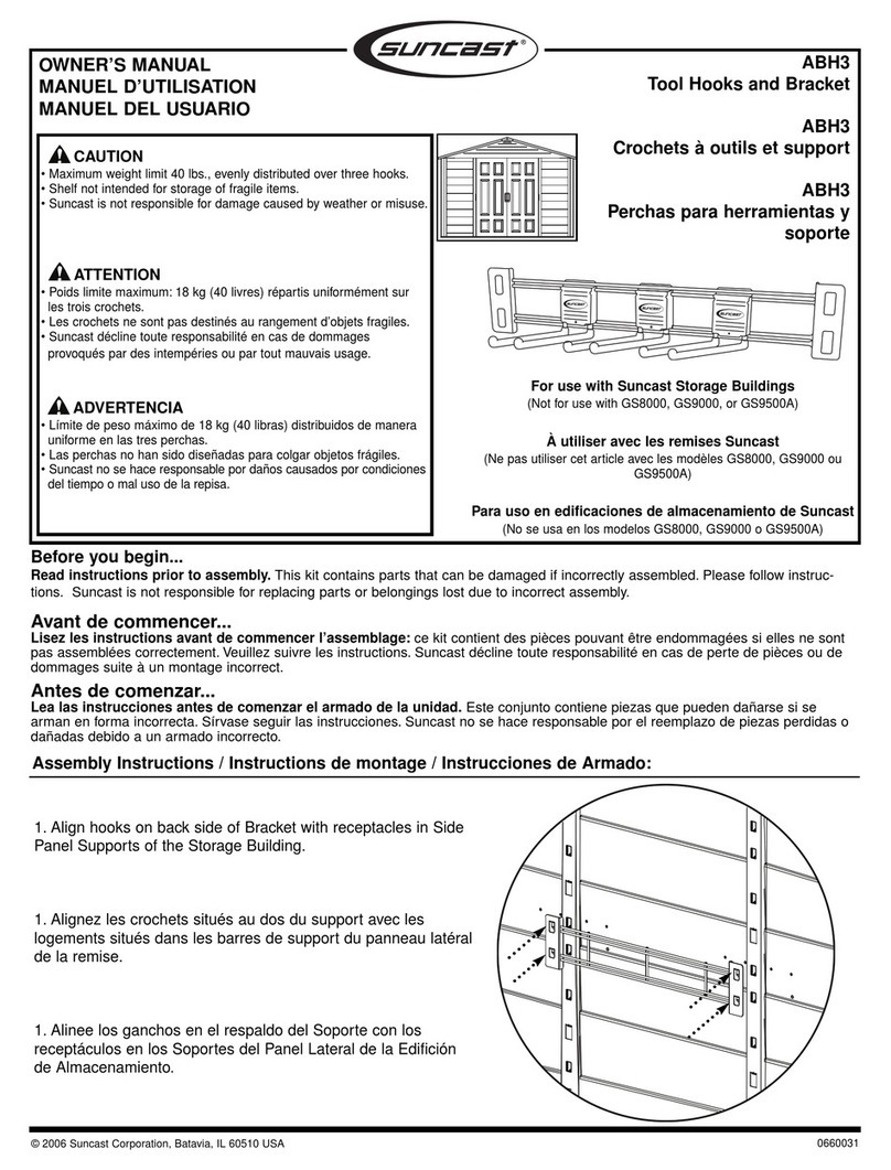 Suncast ABH3 owner's manual