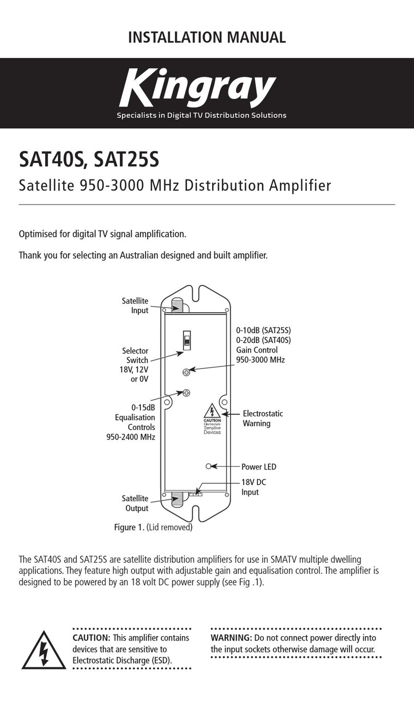 Kingray SAT40S User manual