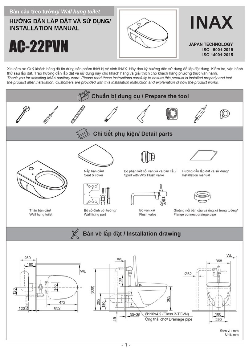 Inax AC-22PVN User manual Inax AC-22PVN User manual