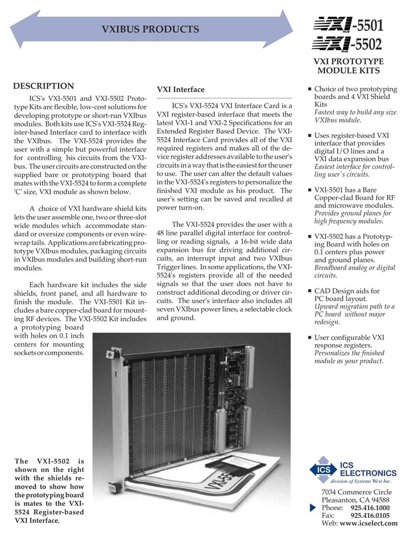 ICS ELECTRONICS VXI-5501 User manual