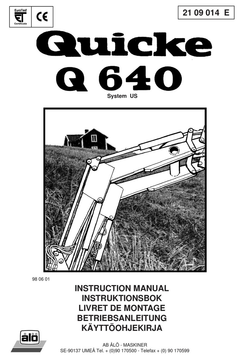 Quicke Q 640 instruction manual
