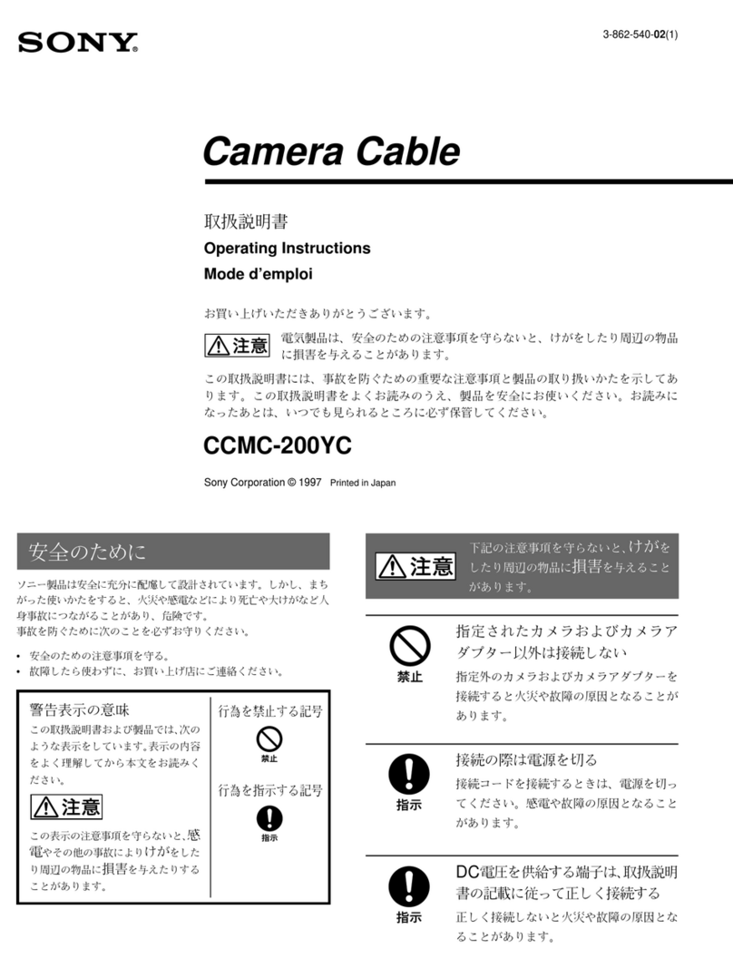Sony CCMC-200YC operating instructions