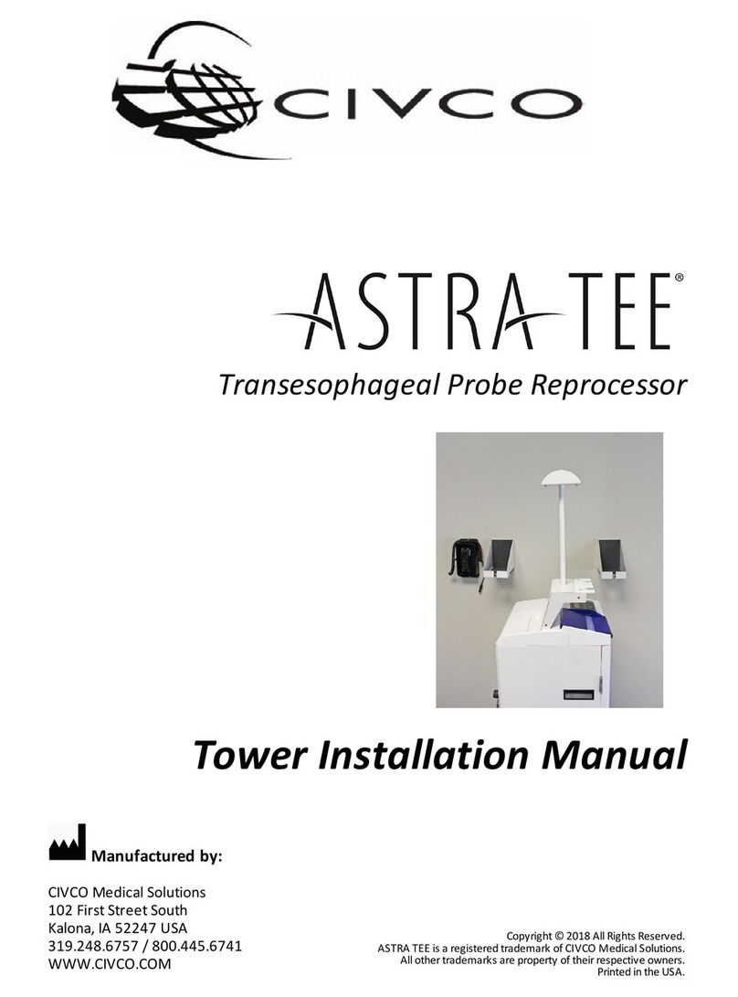 Civco ASTRA TEE A6172-01 installation manual