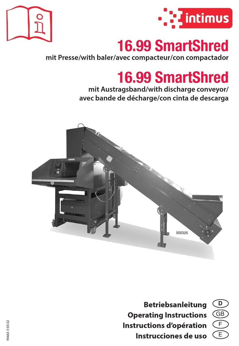 Intimus 16.99 SmartShred operating instructions