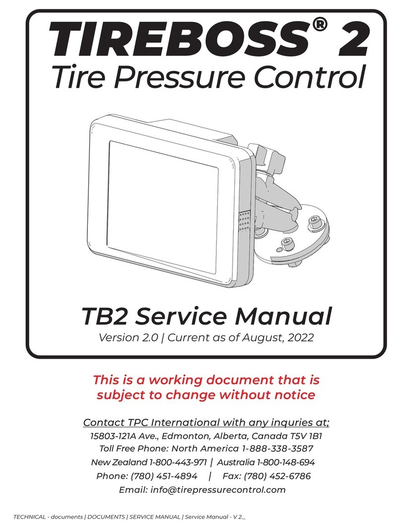 TPC TIREBOSS 2 User manual