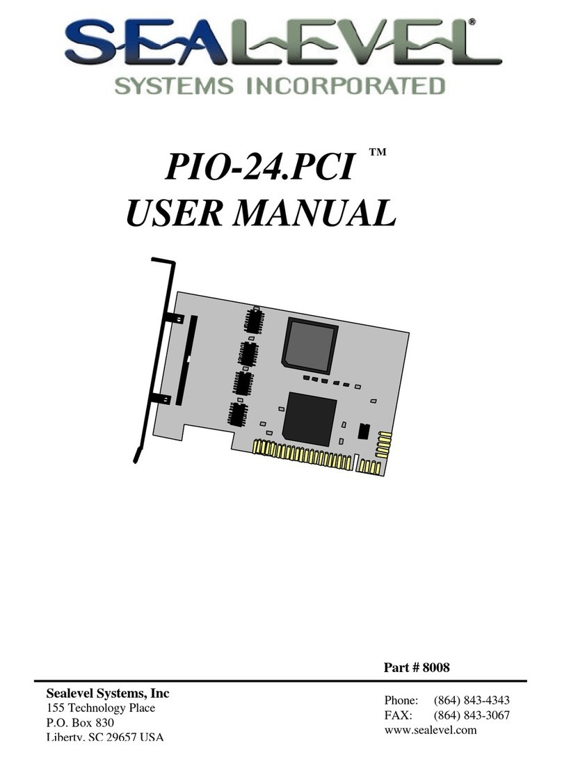 SeaLevel PIO-24.PCI 8008 User manual