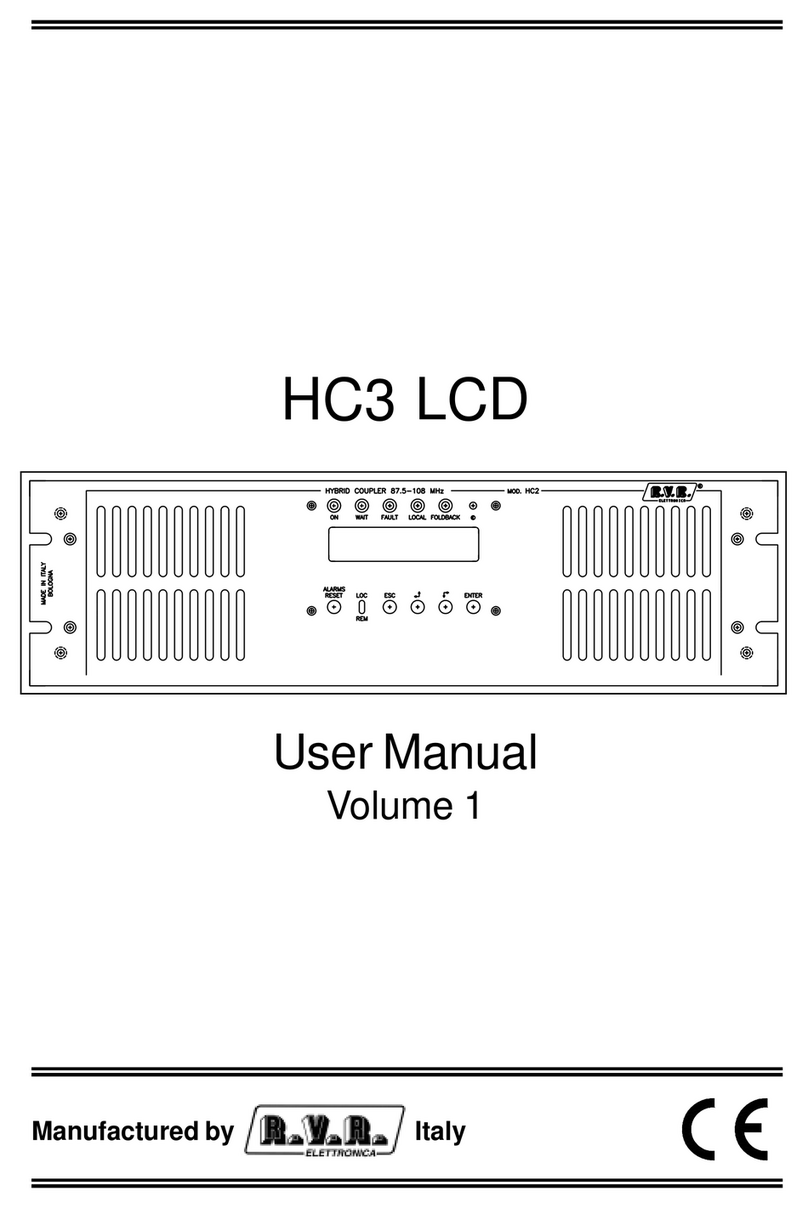 R.V.R. Elettronica HC3 LCD user manual