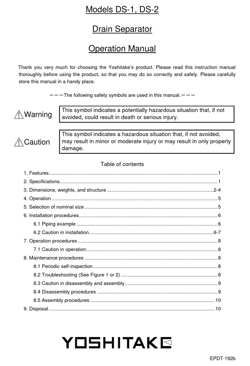 Yoshitake DS-1 Operation manual Yoshitake DS-1 Operation manual