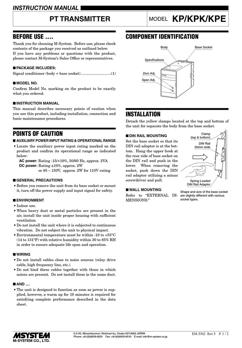 M-system KP User manual