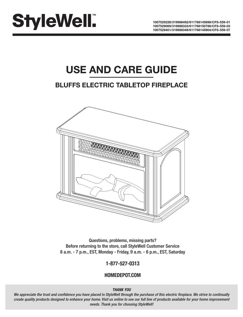 StyleWell BLUFFS CFS-559-01 Use and care guide StyleWell BLUFFS CFS-559-01 Use and care guide