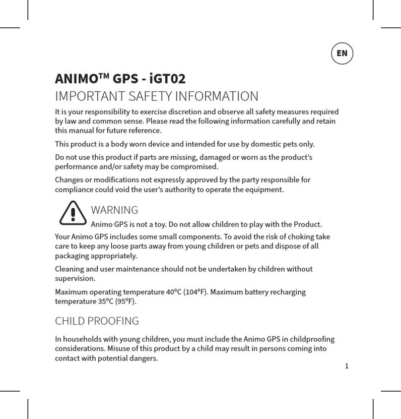 SURE petcare ANIMO GPS-iGT02 quick guide SURE petcare ANIMO GPS-iGT02 quick guide